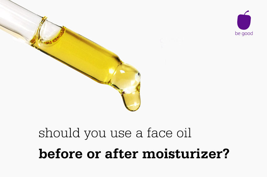The face oil debate is settled! Before or after moisturizer? Plum