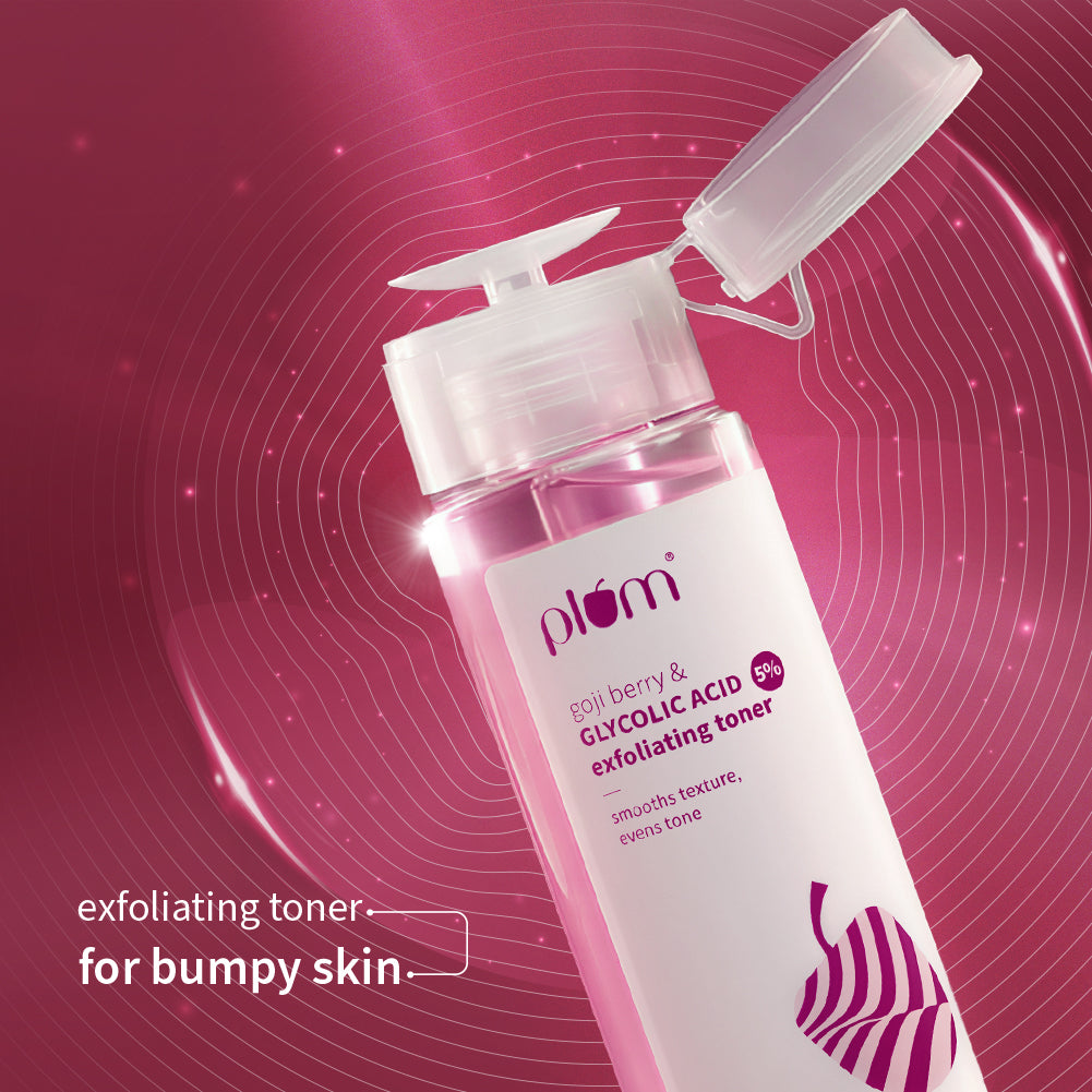 Goji Berry & 5% Glycolic Acid Exfoliating Toner for textured skin