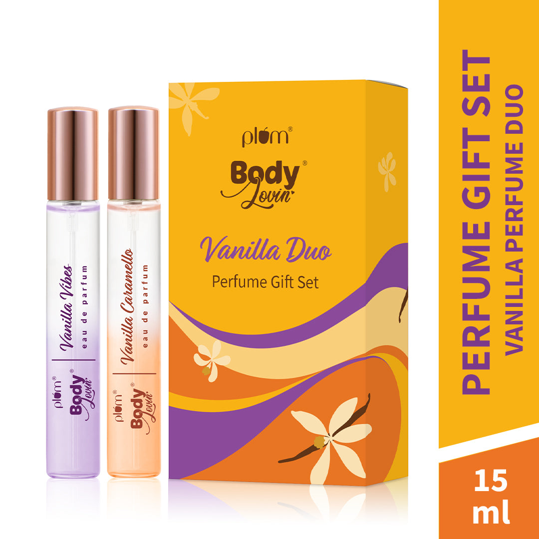 Set of 2 Vanilla Duo Long Lasting Perfume Gift Set by Plum BodyLovin'