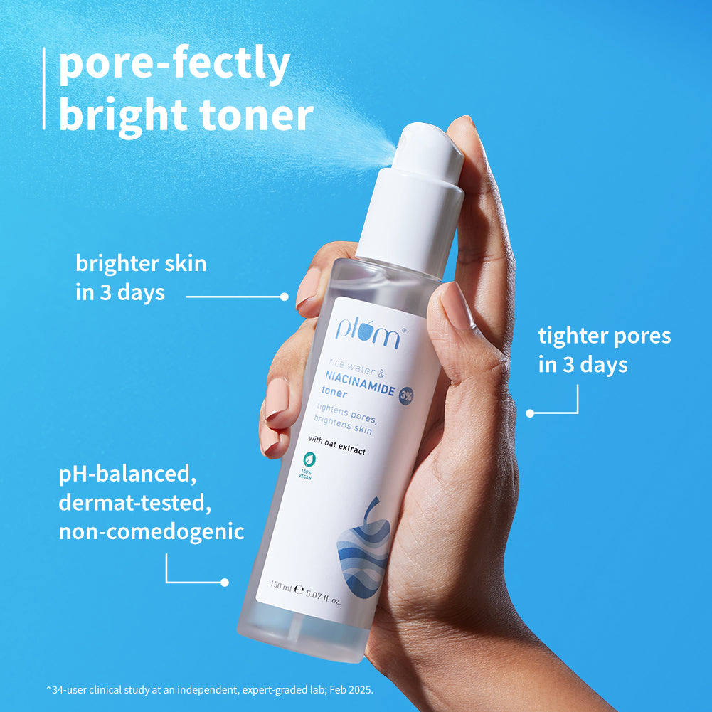 Pore-fect Glow Combo with Niacinamide Toner, 10% vitamin C Serum & Niacinamide Gel Cream
