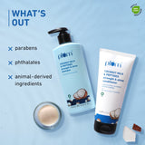 Coconut Milk & Peptides Shiny Hair Combo| Shampoo, Conditioner