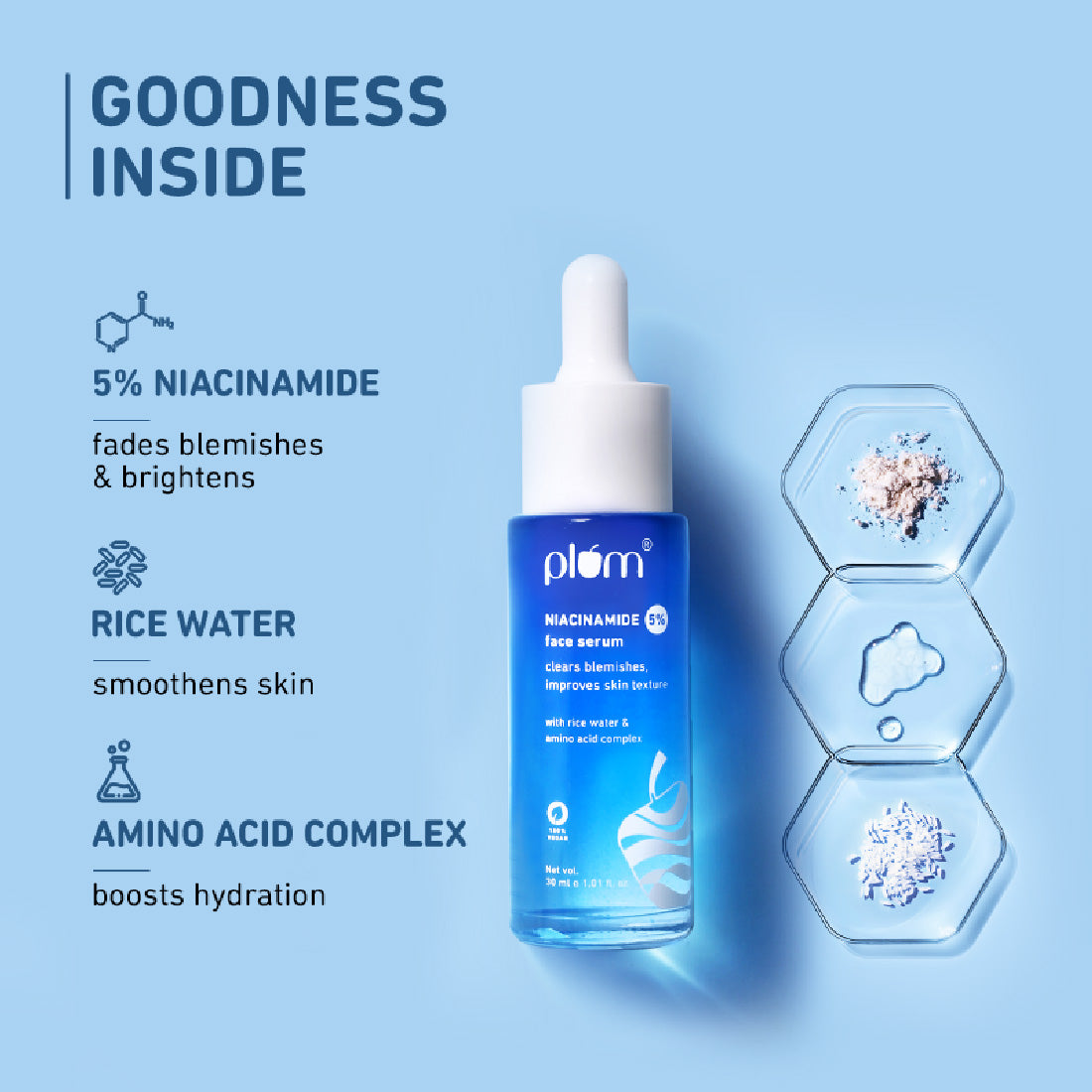 5% Niacinamide & Rice Water Brightening Face Serum