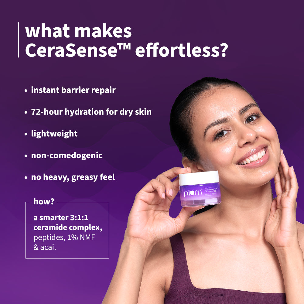 CeraSense Barrier Repair Face Moisturizer with ceramides & peptides for dry, sensitive skin