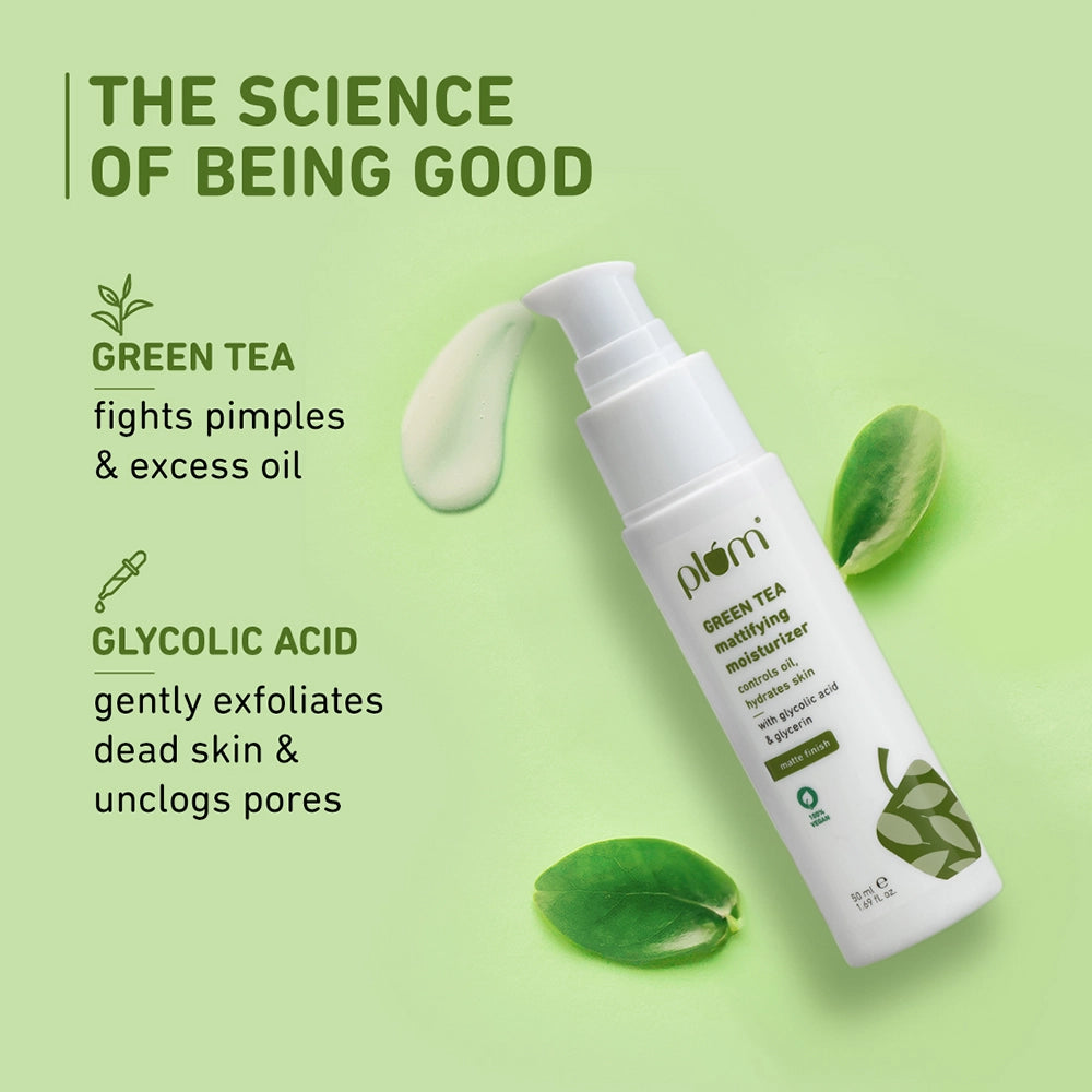 Green Tea Mattifying Moisturizer for Oily & Acne-Prone Skin