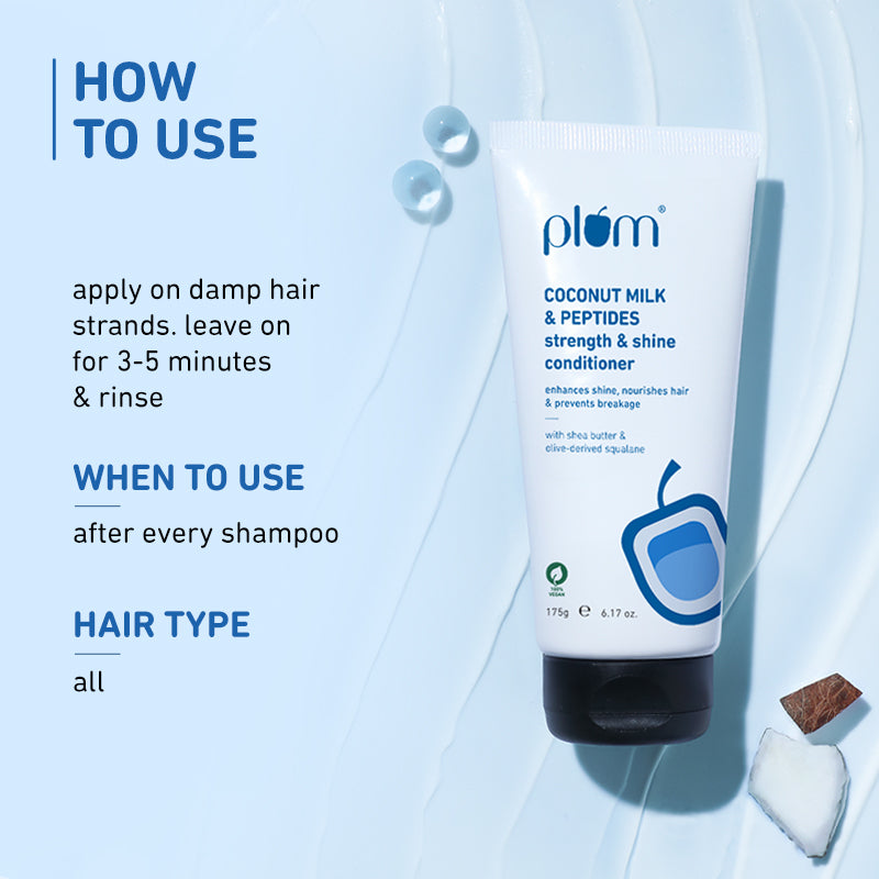 Coconut Milk & Peptides Conditioner For Soft & Shiny Hair