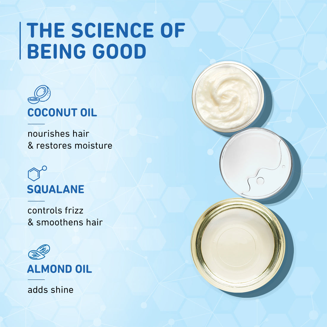 Coconut & Squalane Hair Serum for Soft, Shiny Hair