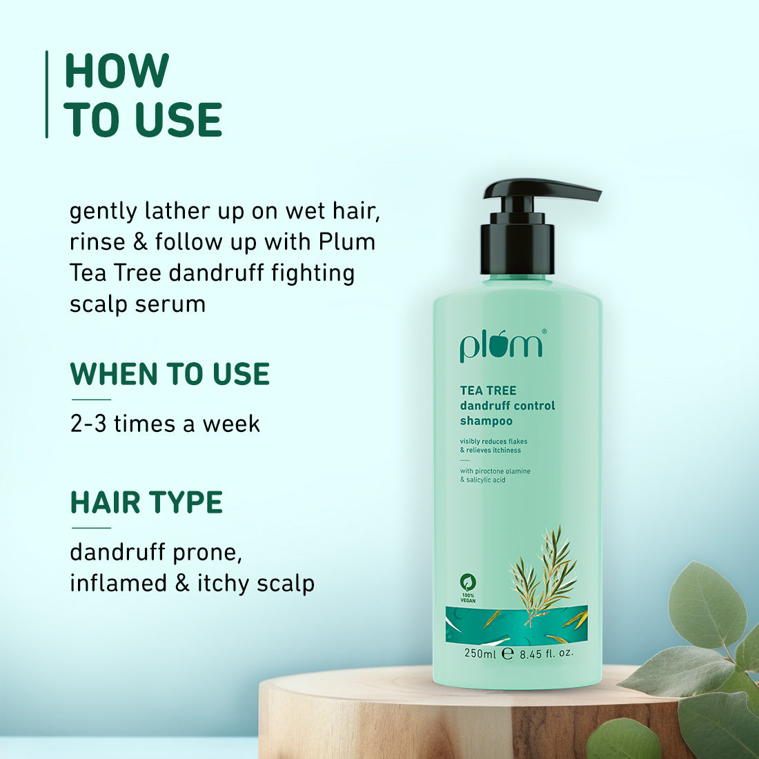 Tea Tree Dandruff Control Shampoo