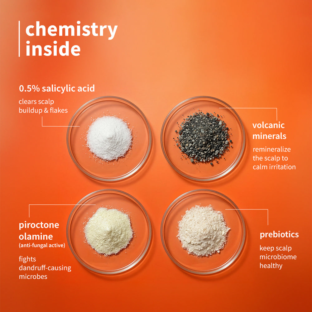 Volcanic Minerals & 0.5% Salicylic Acid Shampoo For Dandruff-Prone Hair