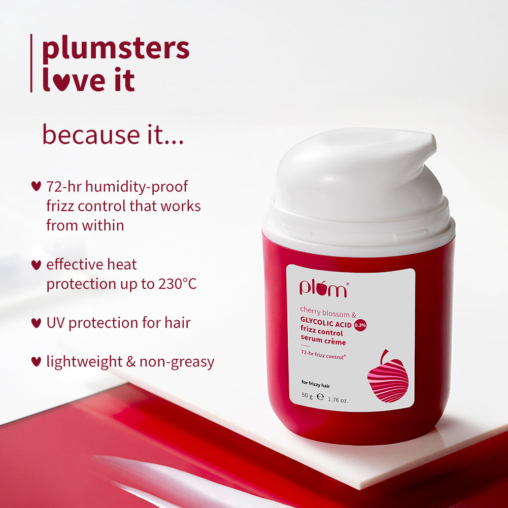 0.3% Glycolic Acid & Cherry Blossom Frizz Control Serum Creme