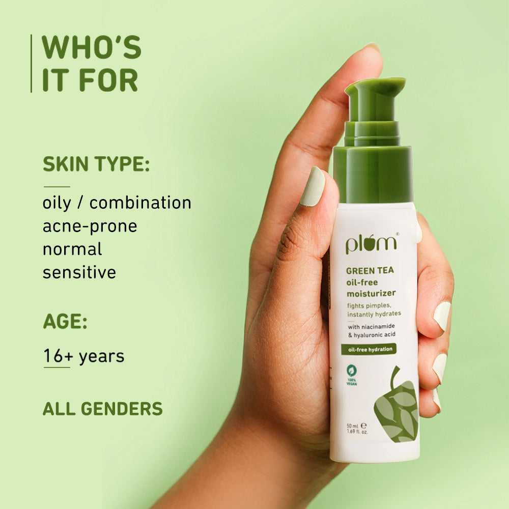 Green Tea Oil-Free Moisturizer For Oily & Acne-Prone Skin