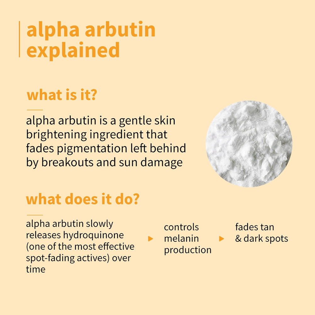 2% Alpha Arbutin & Hyaluronic Acid Tan Fading Face Serum For All Skin Types