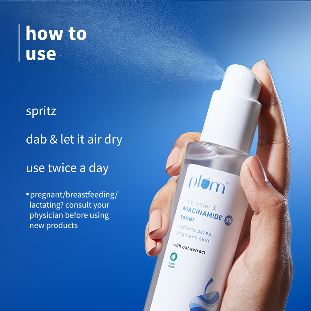 3% Niacinamide & Rice Water Toner for Bright Skin