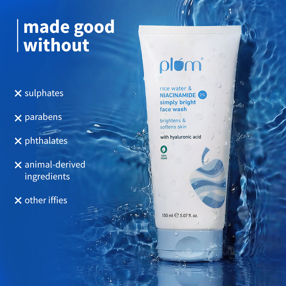 2% Niacinamide & Rice Water Face Wash For Clear & Bright Skin