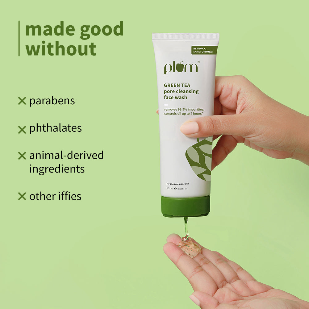 Green Tea Pore Cleansing Face Wash For Oily & Acne-Prone Skin