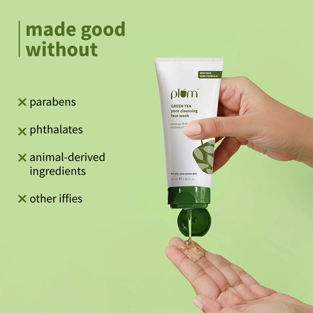 Green Tea Pore Cleansing Face Wash For Oily & Acne-Prone Skin