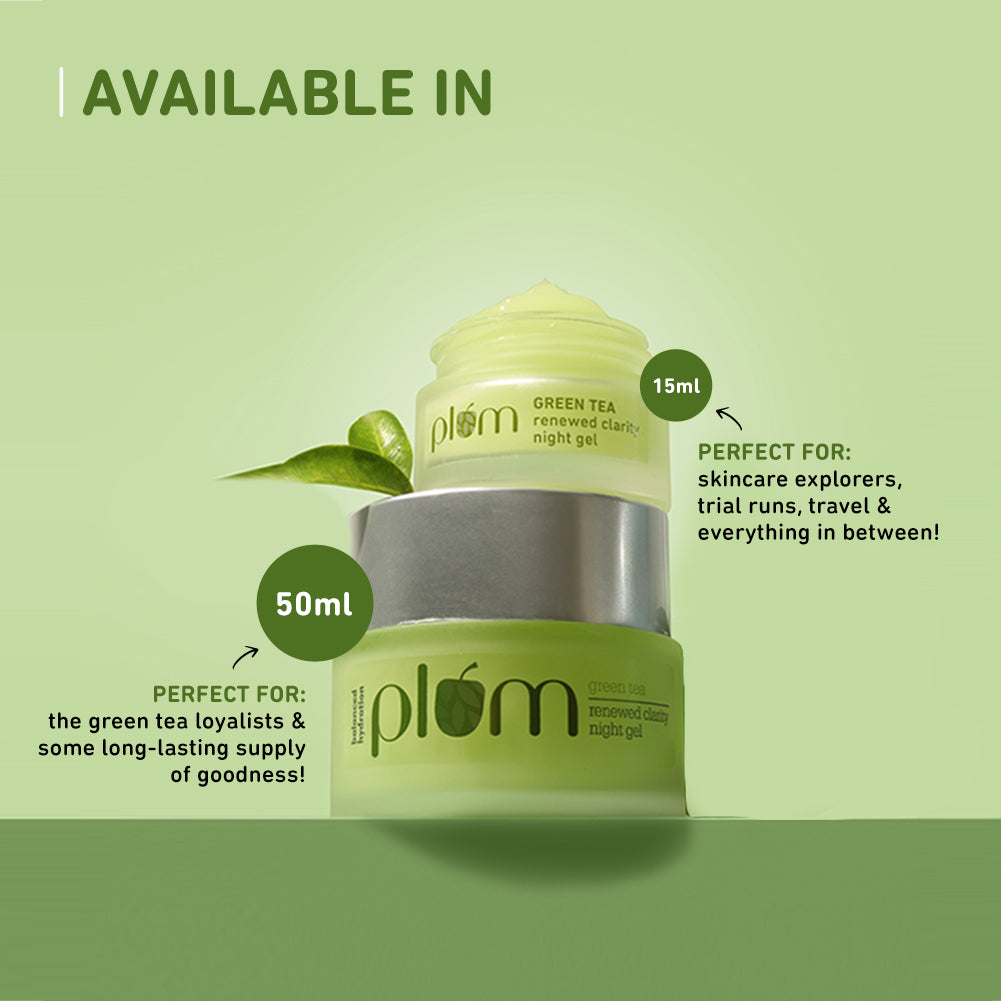 Green Tea Renewed Clarity Night Gel Cream for Oily Skin