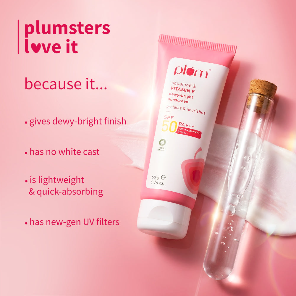 Squalane & Vitamin E SPF 50 PA+++ Dewy-Bright Sunscreen