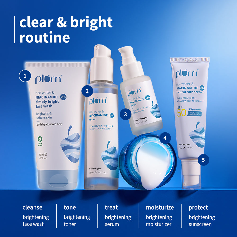 2% Niacinamide & Rice Water Face Wash For Clear & Bright Skin