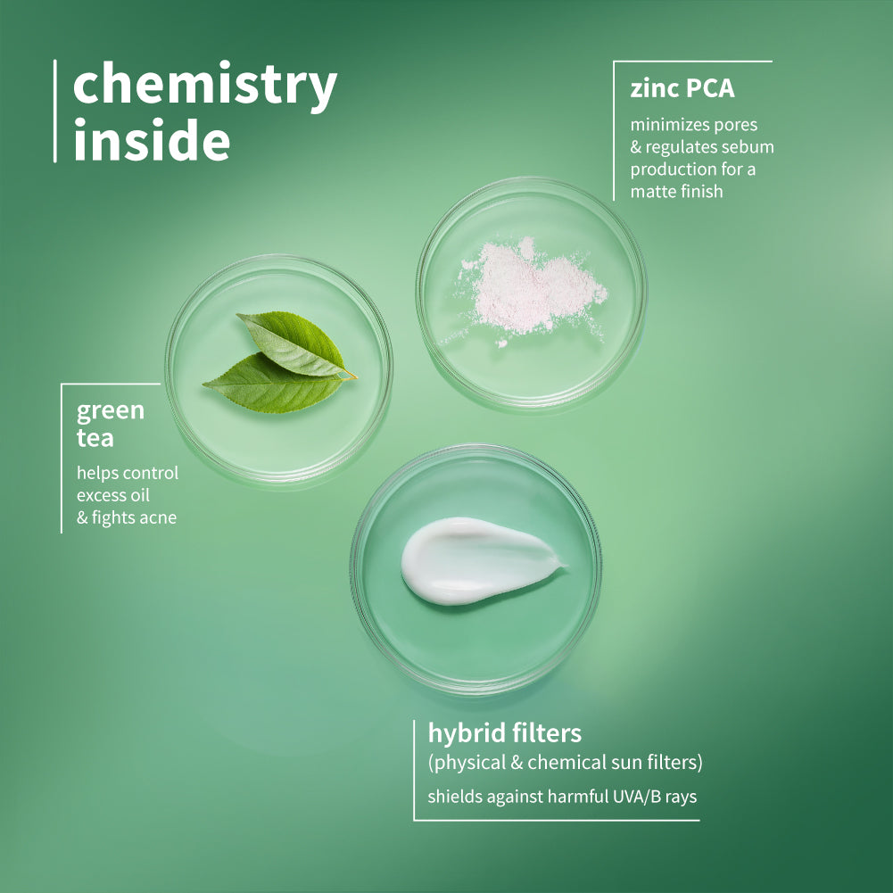 Green Tea & Zinc Super-Matte SPF 50 Sunscreen Gel For Oily & Acne-Prone Skin