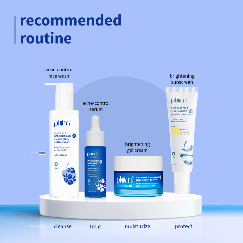 Plum 1% Salicylic Acid Clearly Gentle Gel Face Wash with Blueberry