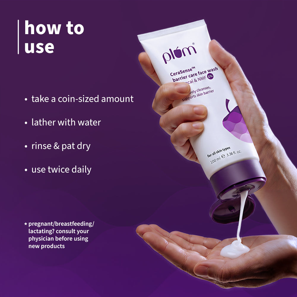 CeraSense™ Barrier Care Face Wash with Acai & 1% NMF