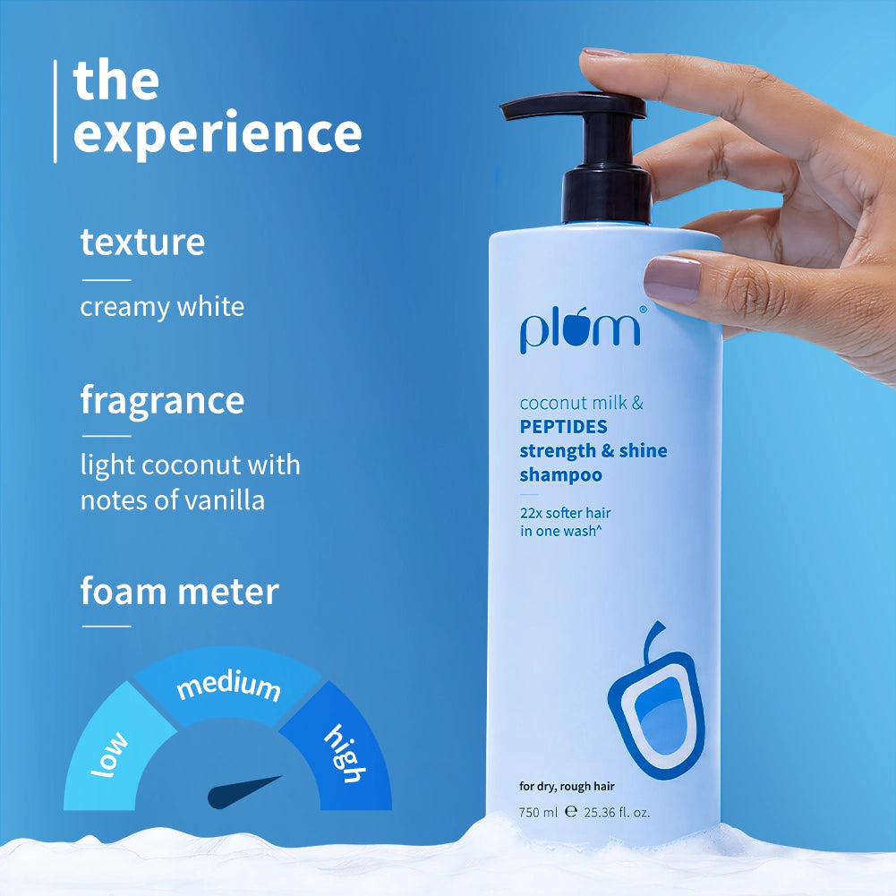 Coconut Milk & Peptides Shampoo For Soft & Shiny Hair
