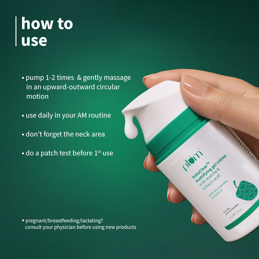 SebaClear™ Mattifying Gel Crème with Sebacic Acid & Matcha