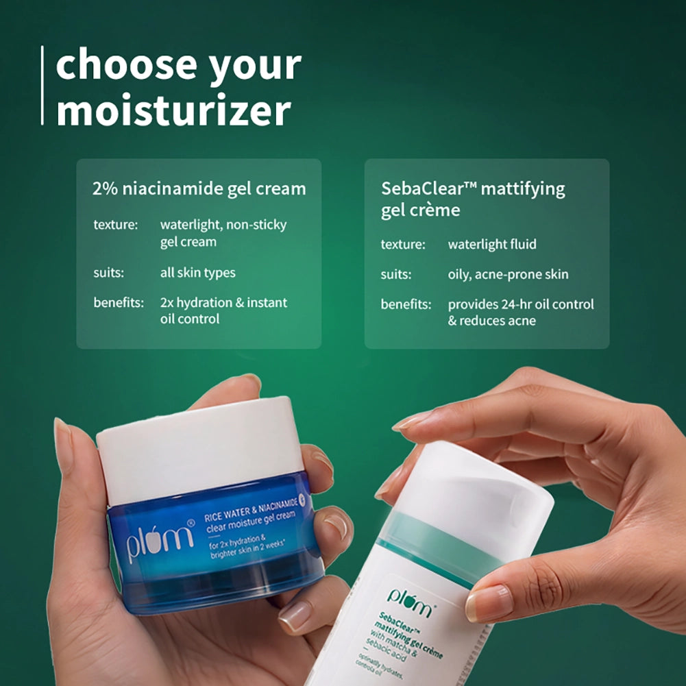SebaClear™Mattifying Gel Crème with Sebacic Acid & Matcha