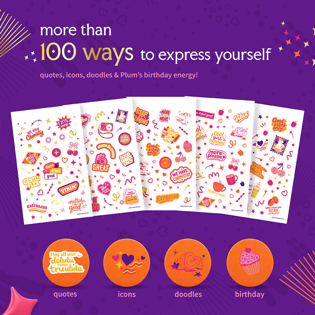 Stickers booklet with 100+ stickers
