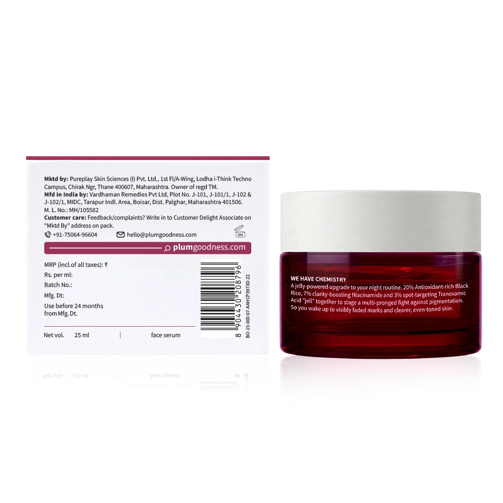 Black Rice & 10% Niacinamide-TXA Night Clarity Jelly Serum