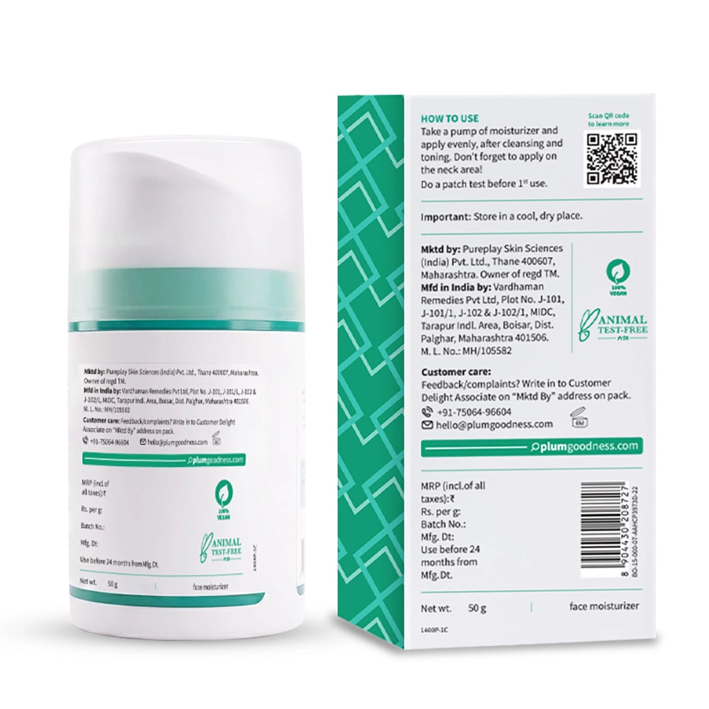 SebaClear™Mattifying Gel Crème with Sebacic Acid & Matcha