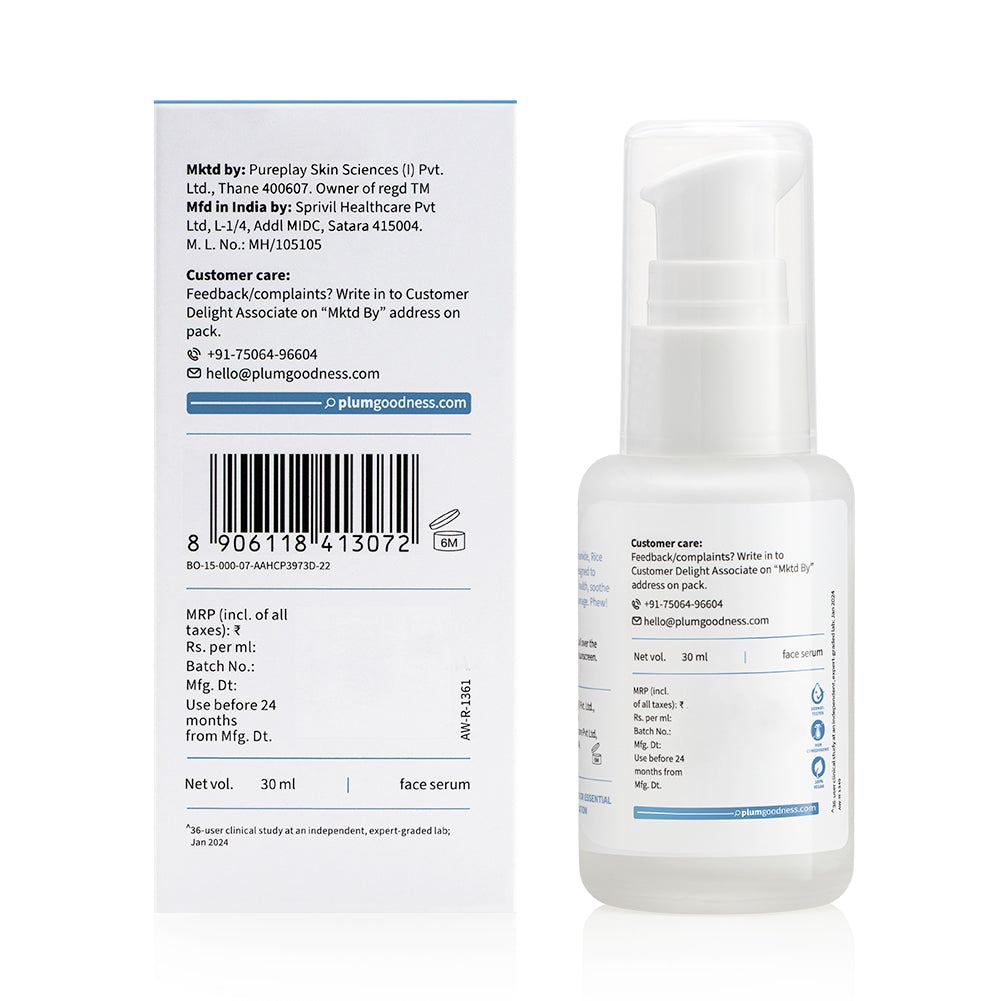 10% Niacinamide & Rice Water Brightening Face Serum