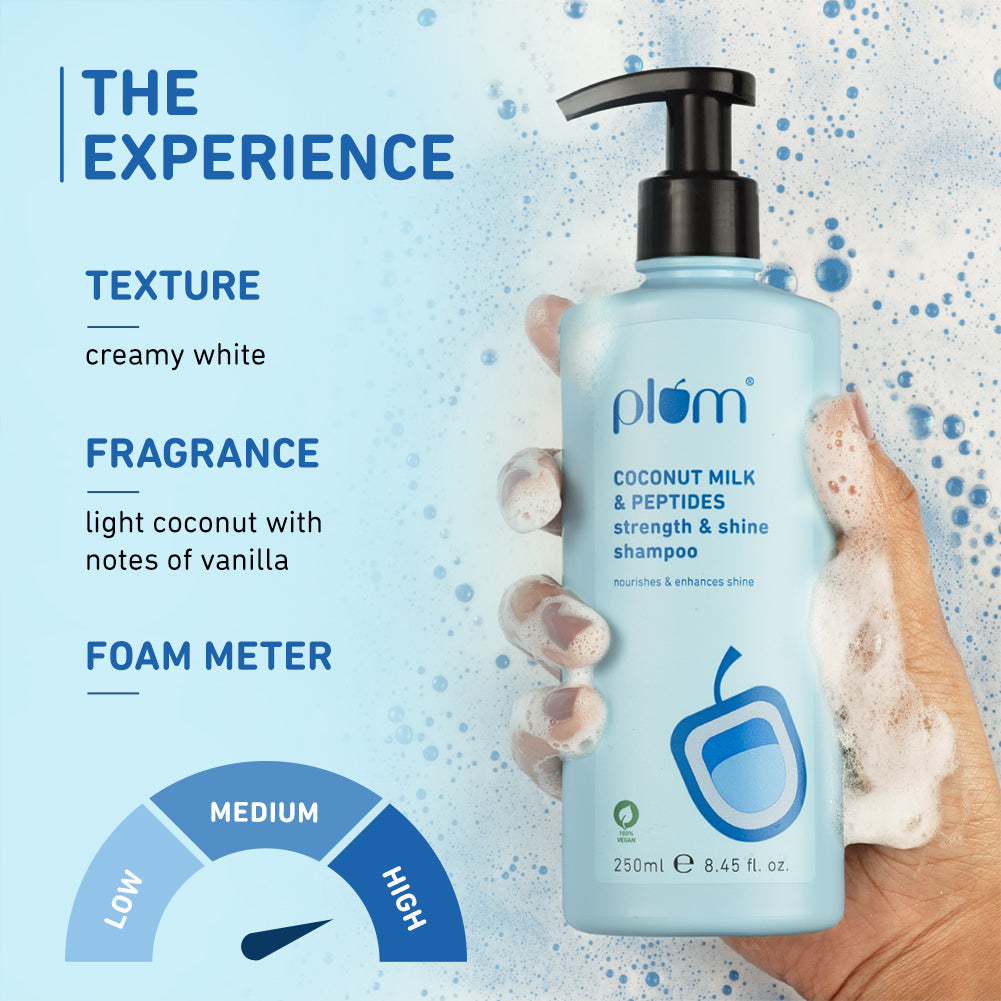 Coconut Milk & Peptides Shampoo For Soft & Shiny Hair