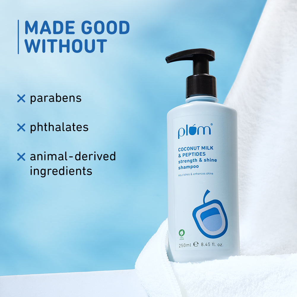 Coconut Milk & Peptides Shampoo For Soft & Shiny Hair