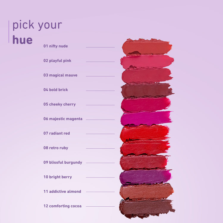 Plum Velvet Haze Matte Lipstick with SPF 30