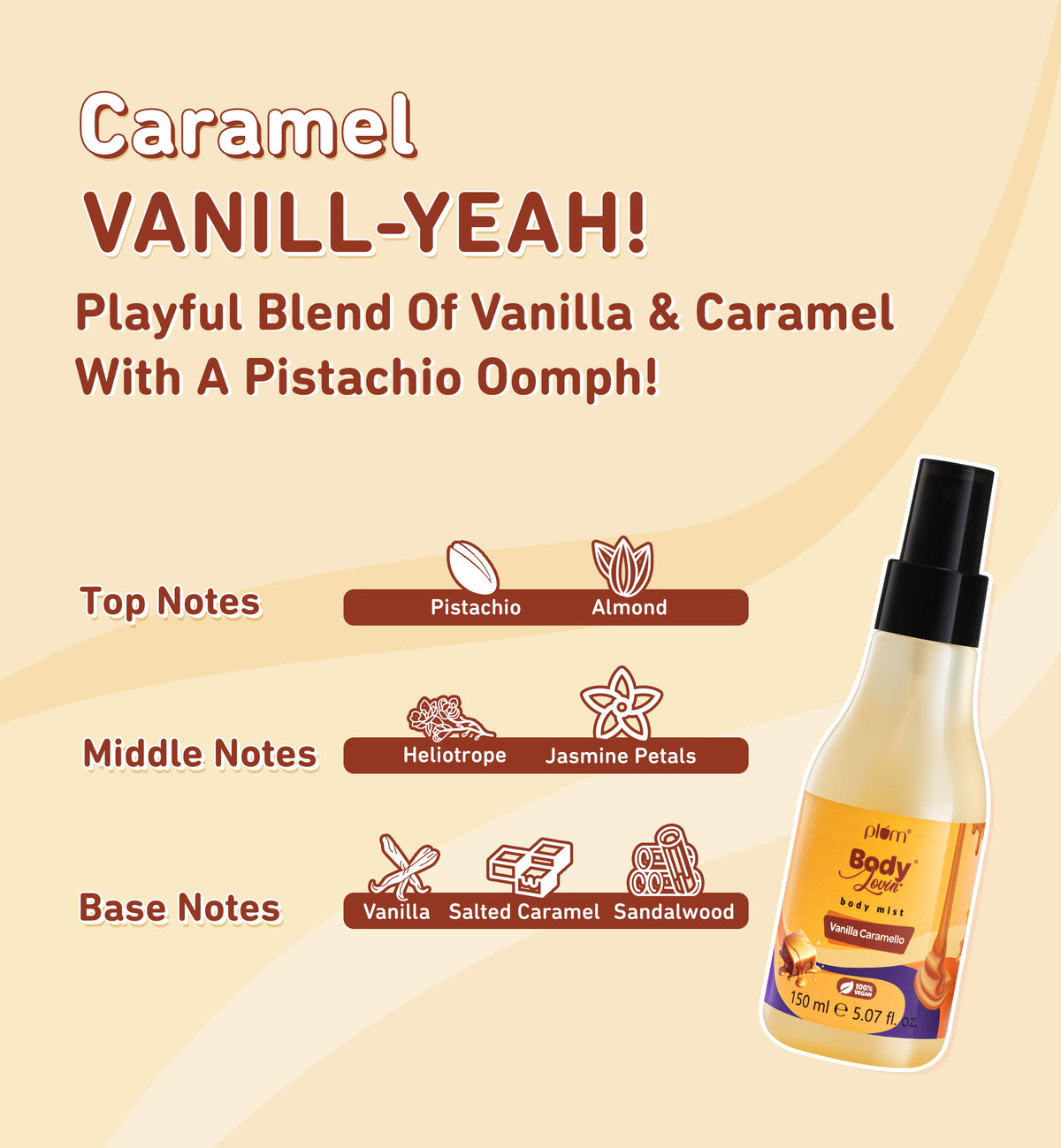 Vanilla Caramello Body Lotion & Body Mist Duo by BodyLovin'