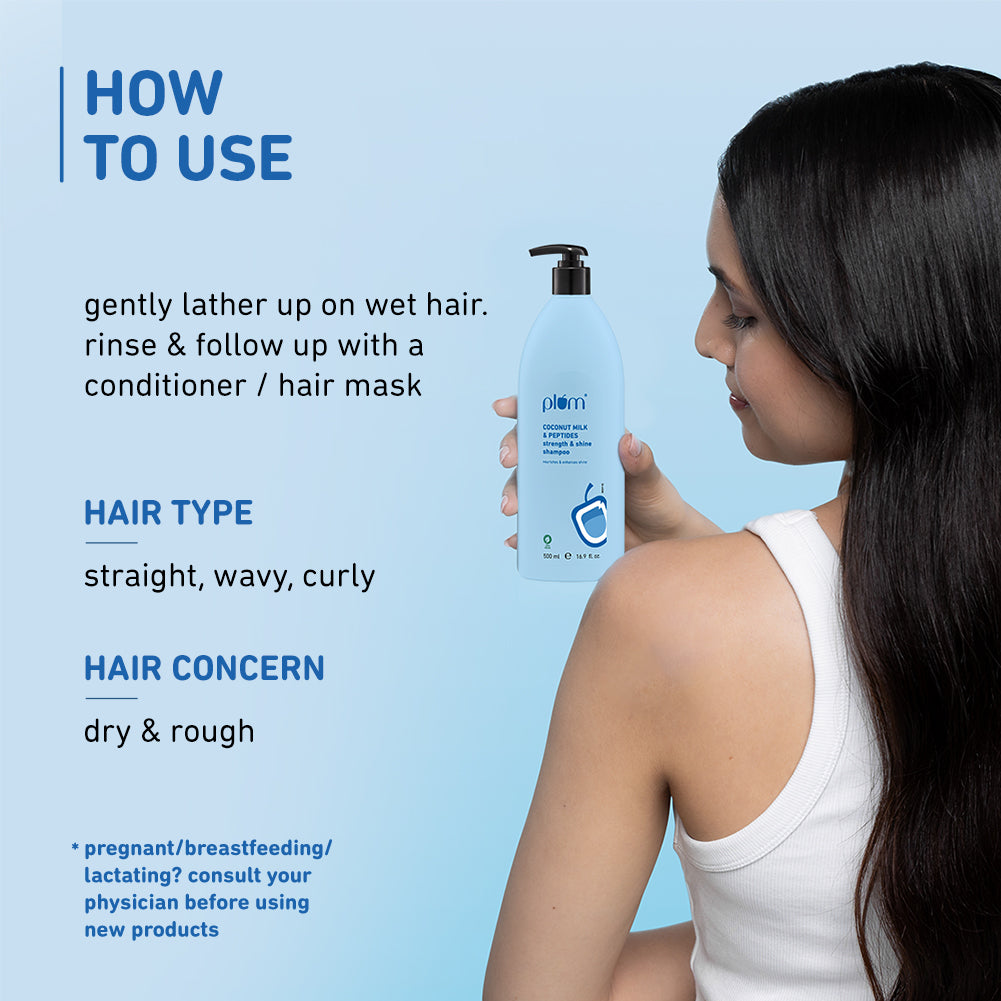 Coconut Milk & Peptides Shampoo For Soft & Shiny Hair