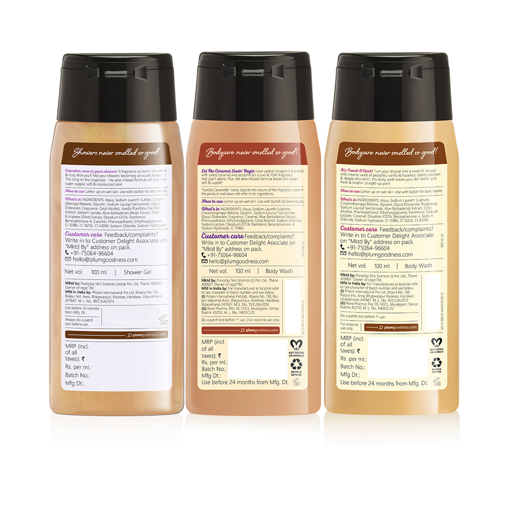 Bakery Body Wash Trio by BodyLovin'