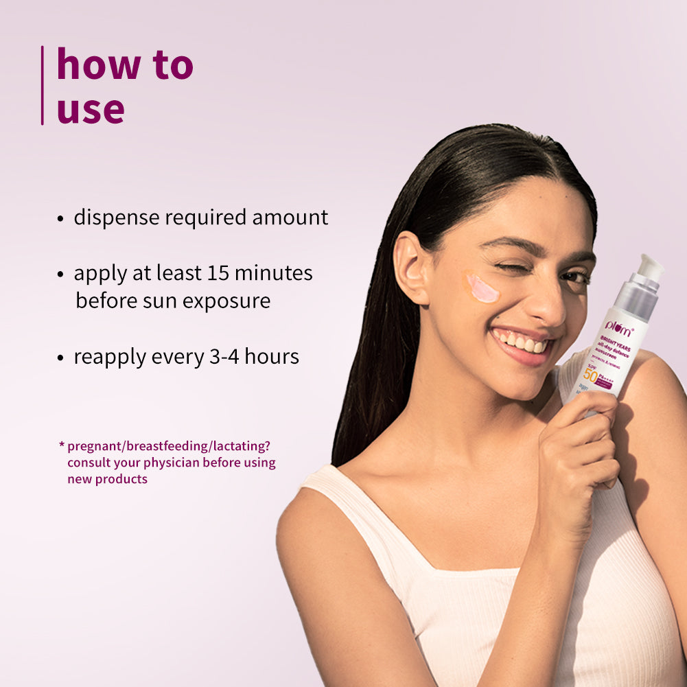 Plum Bright Years All-Day Defence SPF 50 PA++++ Sunscreen