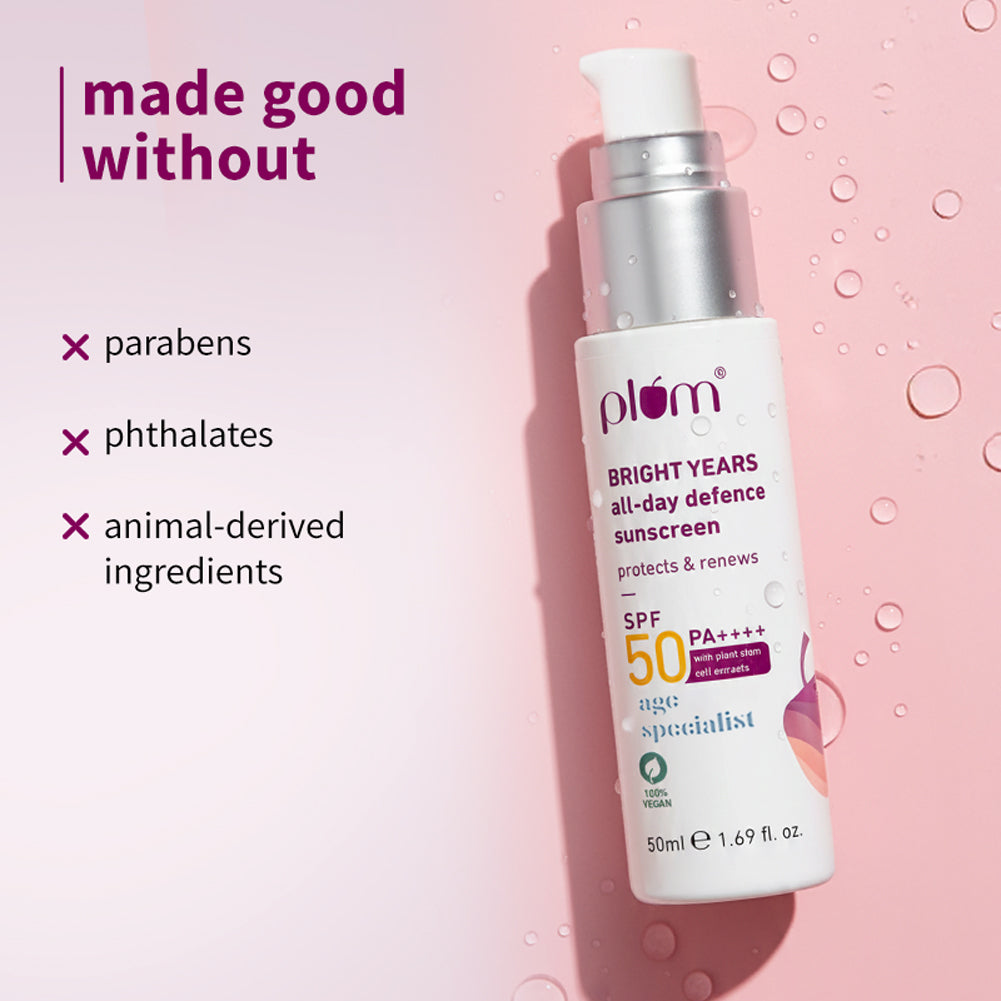 Plum Bright Years All-Day Defence SPF 50 PA++++ Sunscreen