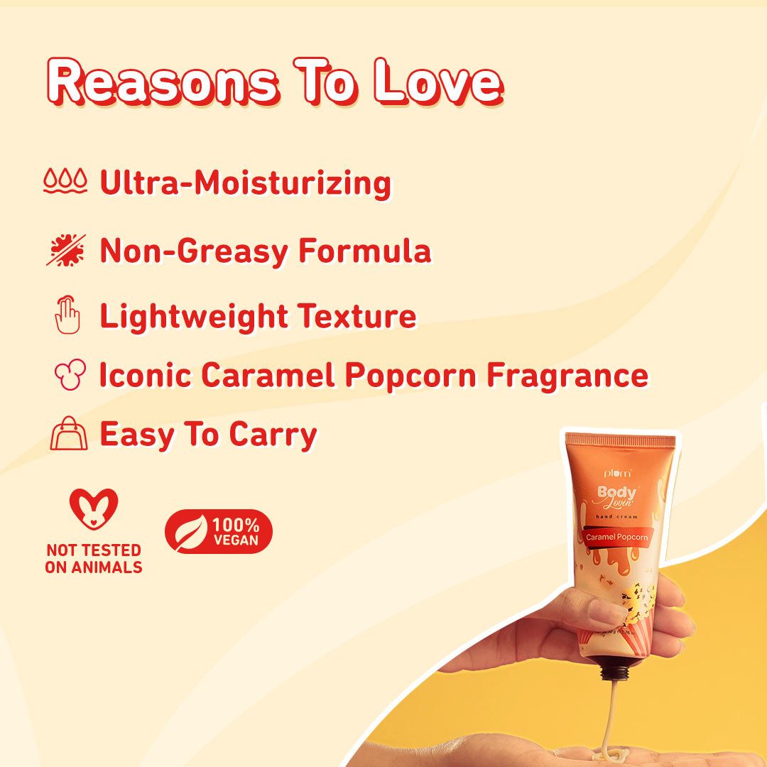 Caramel Popcorn Hand Cream by Plum BodyLovin'