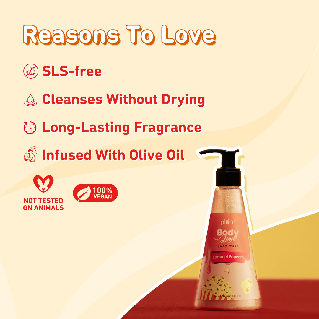 Caramel Popcorn Body Wash by Plum BodyLovin'