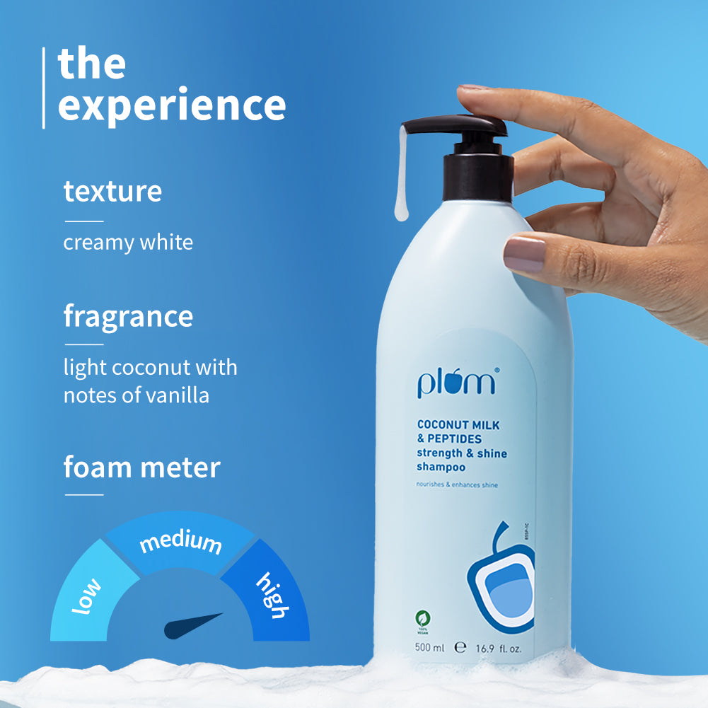 Coconut Milk & Peptides Shampoo For Soft & Shiny Hair