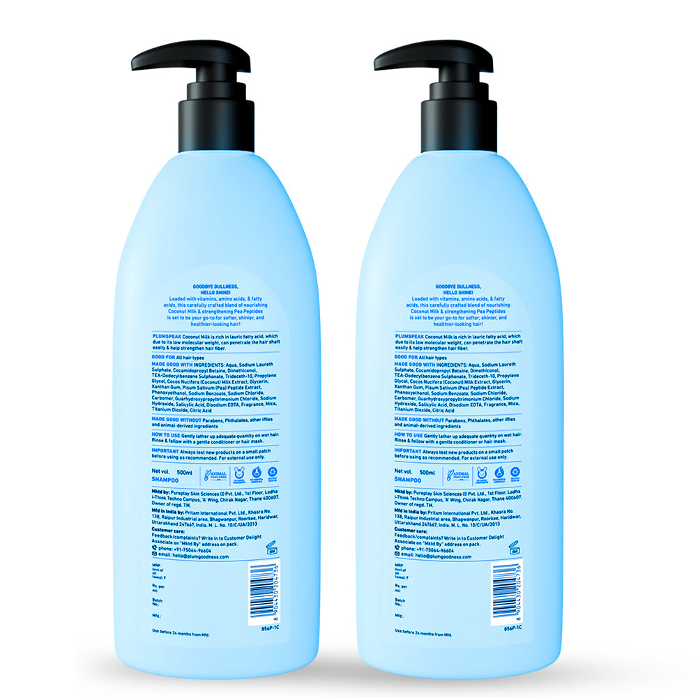 Coconut Milk & Peptides Shampoo For Soft & Shiny Hair