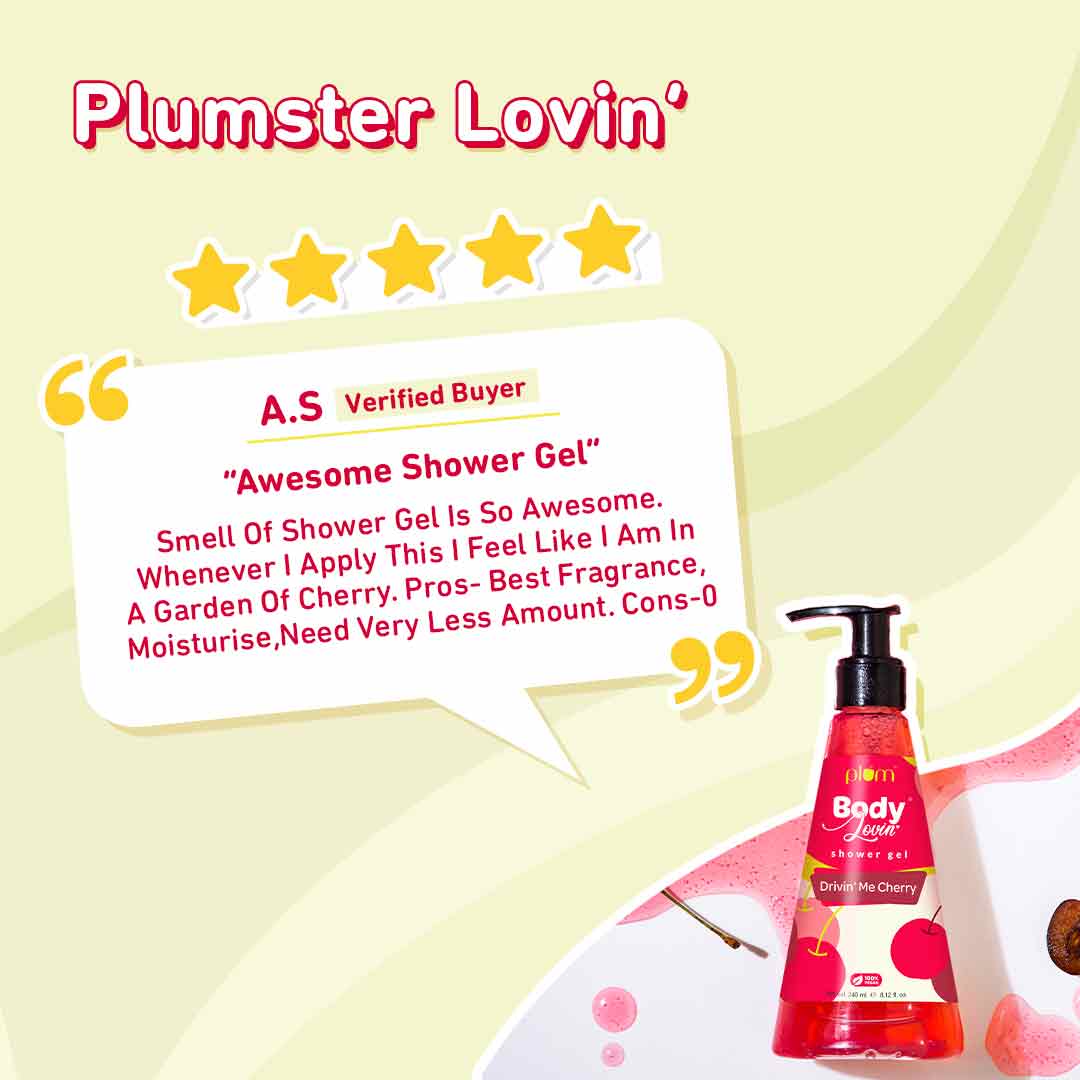 Drivin' Me Cherry Shower Gel by Plum BodyLovin'
