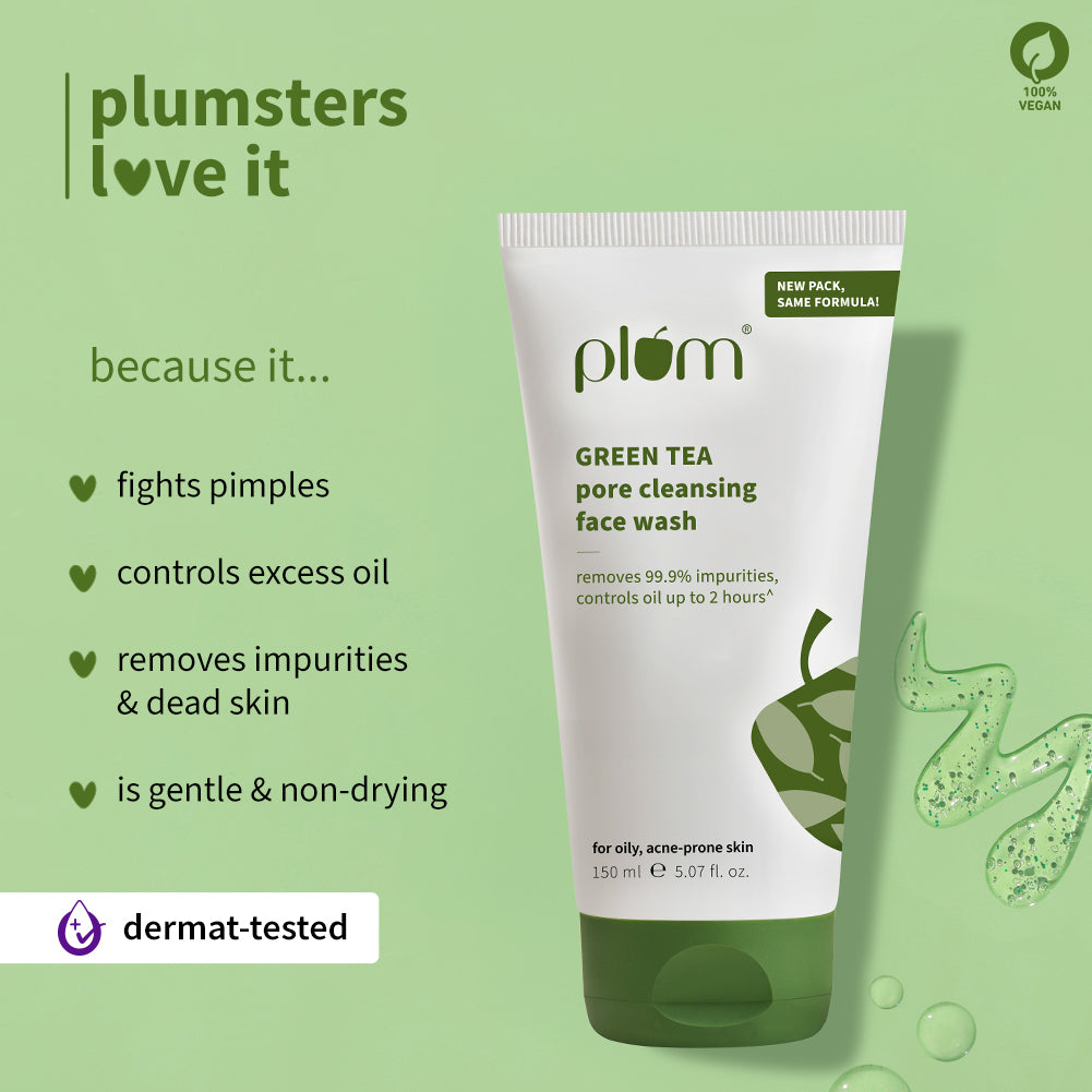 Green Tea Pore Cleansing Face Wash for Acne