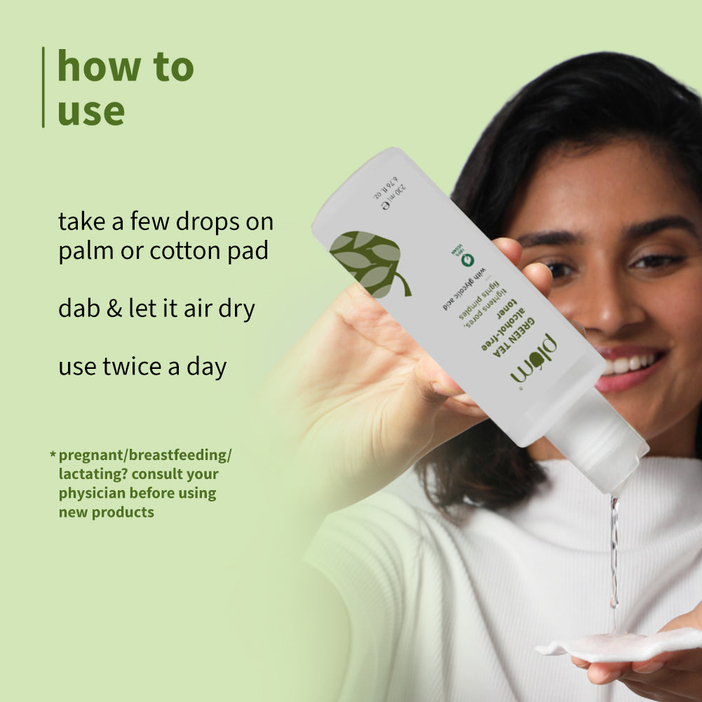 Green Tea Alcohol-Free Pore Tightening Face Toner For Oily & Acne-Prone Skin