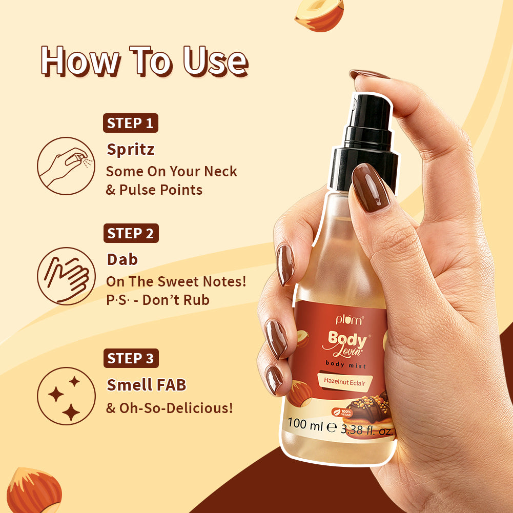 Hazelnut Eclair Body Mist by Plum BodyLovin'