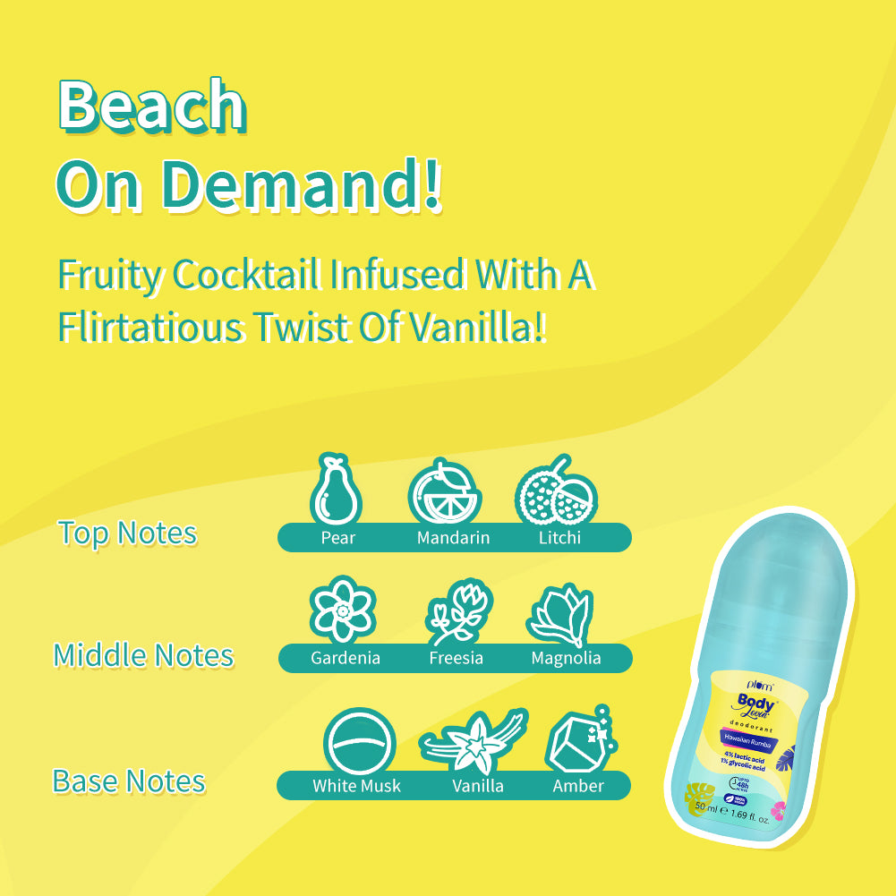 Hawaiian Rumba Deodorant Roll On by Plum BodyLovin'