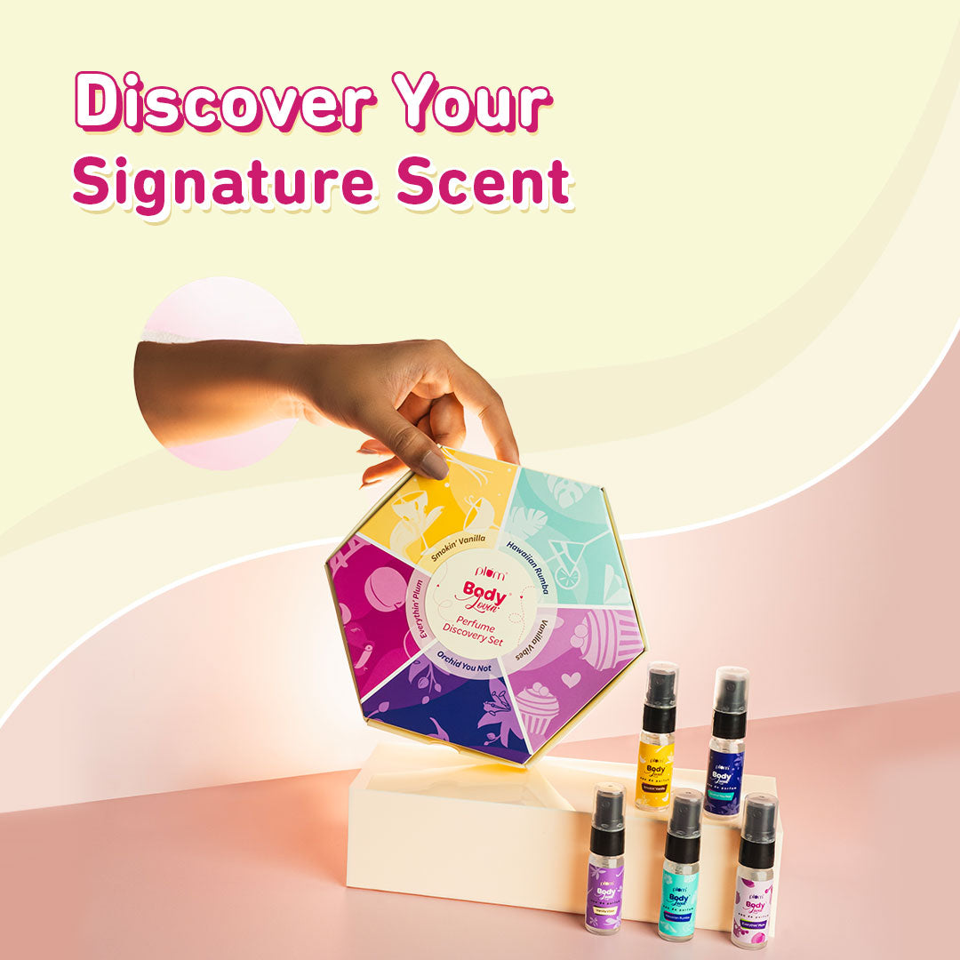 Perfume Discovery Set by Plum BodyLovin’( set of 5 perfumes)